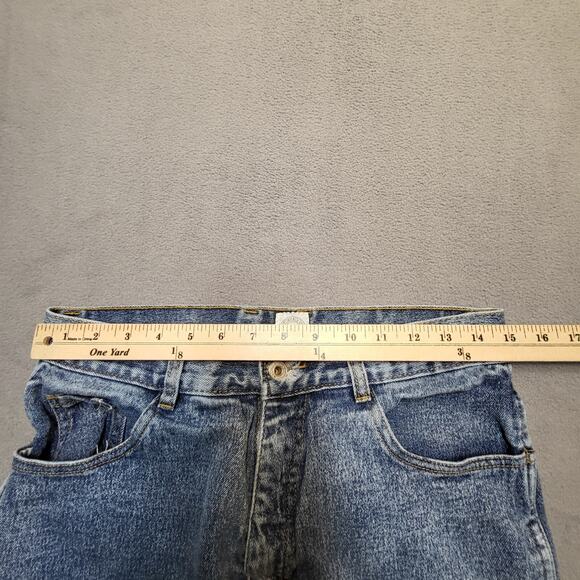 Vintage Jordache Jeans Girls 16 Blue Straight Leg Mom Stretch Distressed Denim - Picture 9 of 12